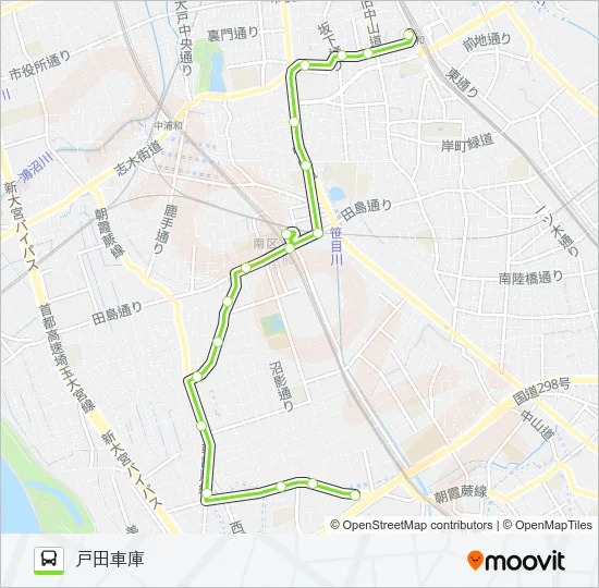 浦81 Bus Line Map