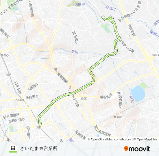 浦91 Bus Line Map