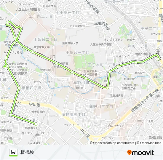 王22 バスの路線図