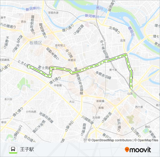 王54 bus Line Map