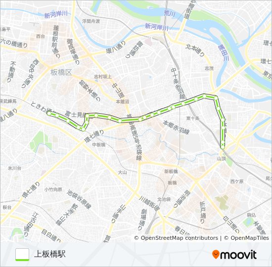 王54 bus Line Map