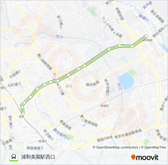 美01 バスの路線図