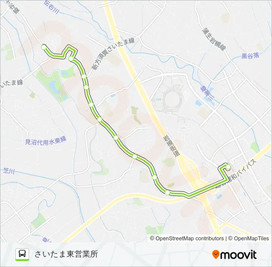 美80 バスの路線図