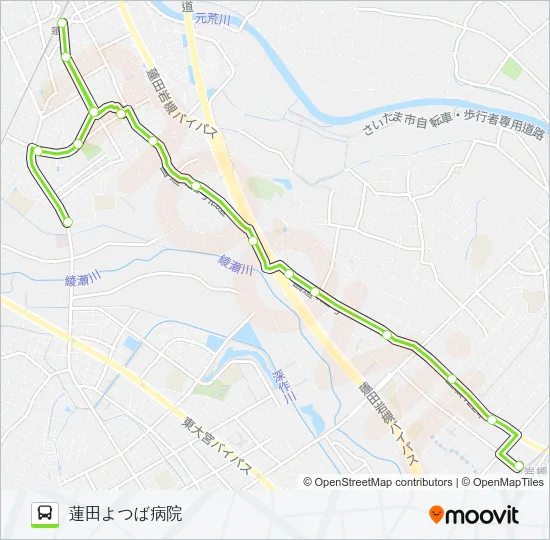 蓮11 バスの路線図