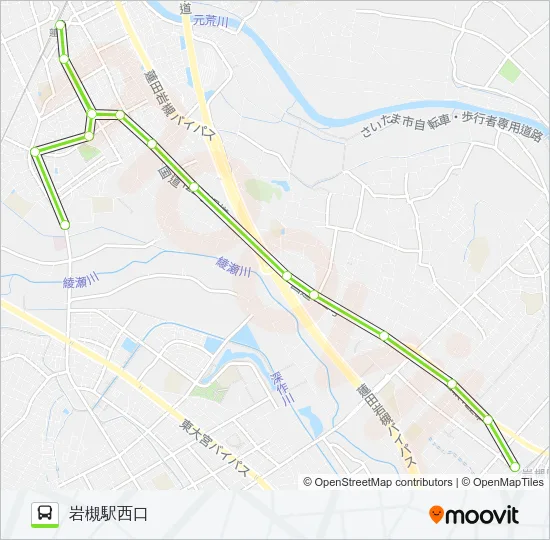 蓮11 バスの路線図