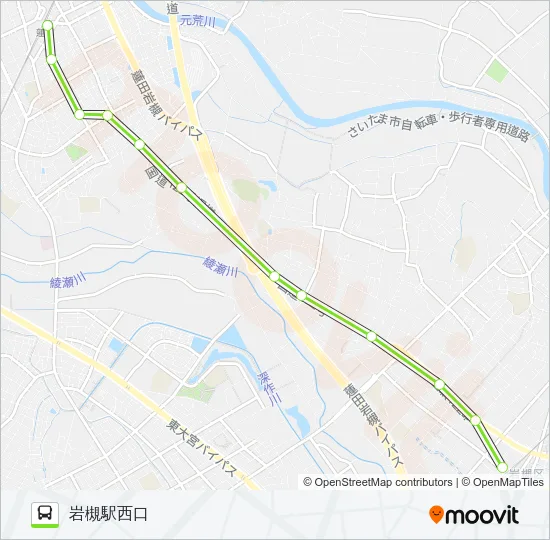 蓮12 バスの路線図
