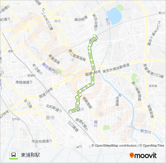 蕨02 Bus Line Map