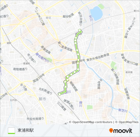 蕨02 bus Line Map