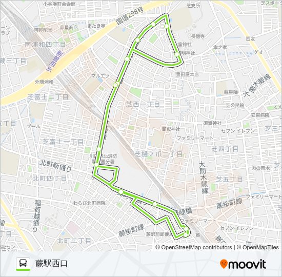 蕨05 Route Schedules Stops Maps 蕨駅西口