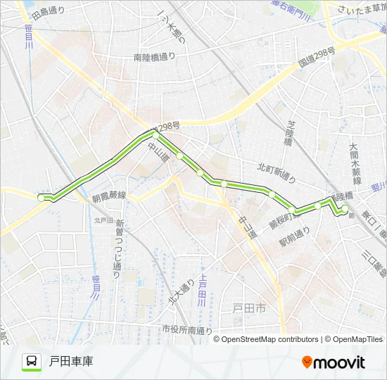 蕨81 Bus Line Map