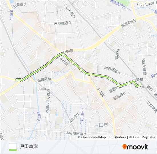 蕨81 bus Line Map