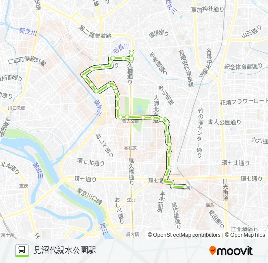 西11 バスの路線図