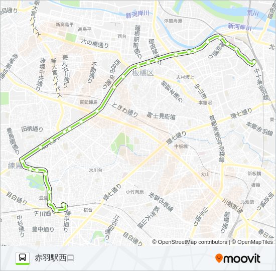 赤01 bus Line Map