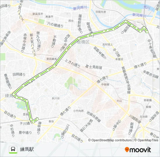 赤01 Bus Line Map