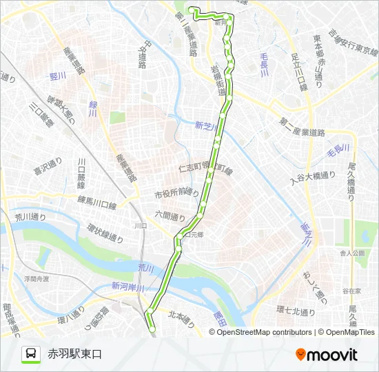 赤20 バスの路線図