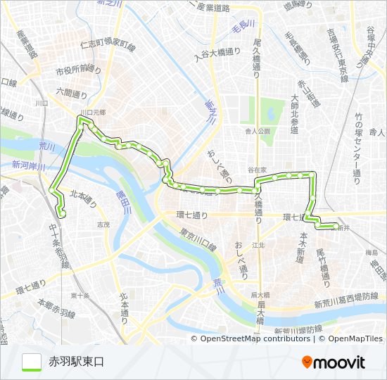 赤23 バスの路線図