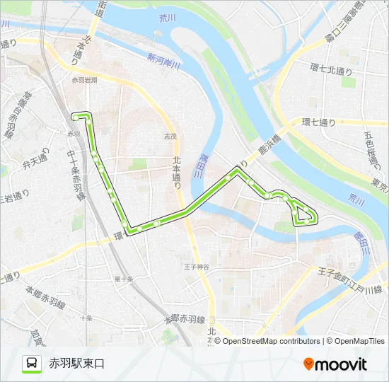 赤25 バスの路線図