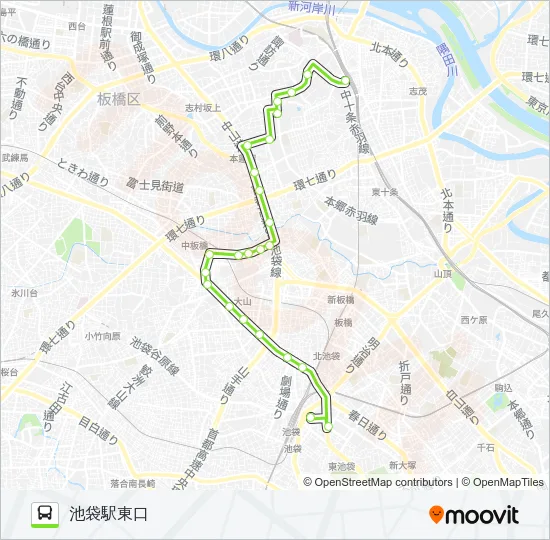赤51 Bus Line Map