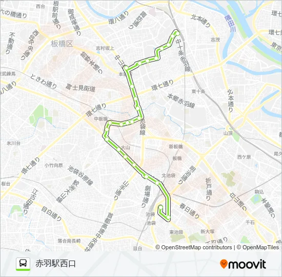赤51 Bus Line Map