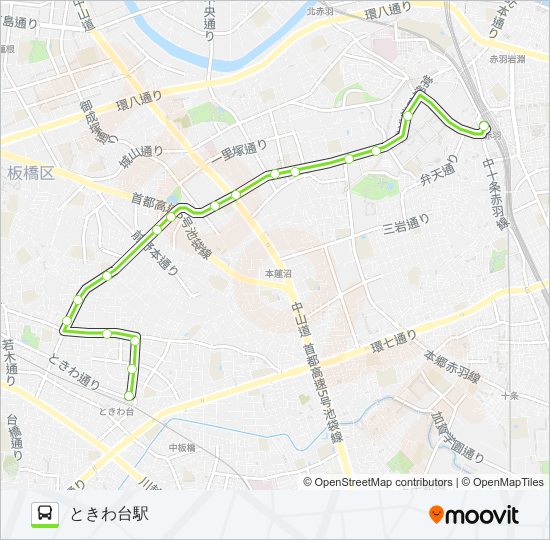 赤53 バスの路線図