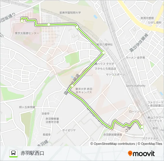 赤58 バスの路線図