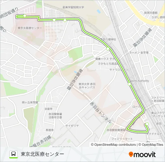赤58 バスの路線図