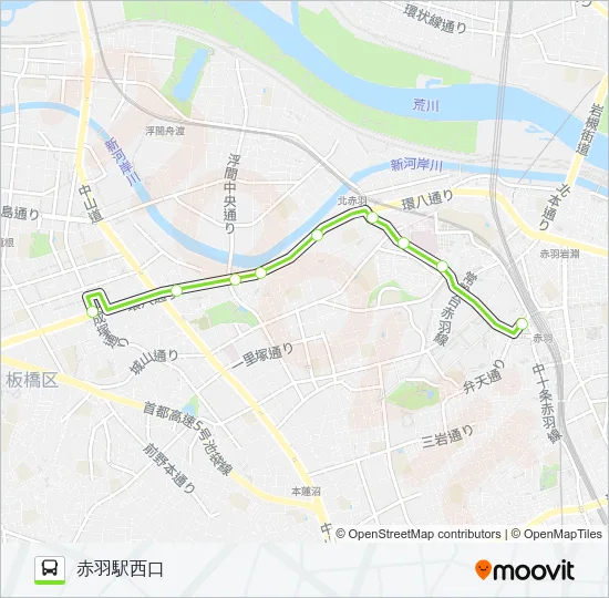 赤83 Bus Line Map
