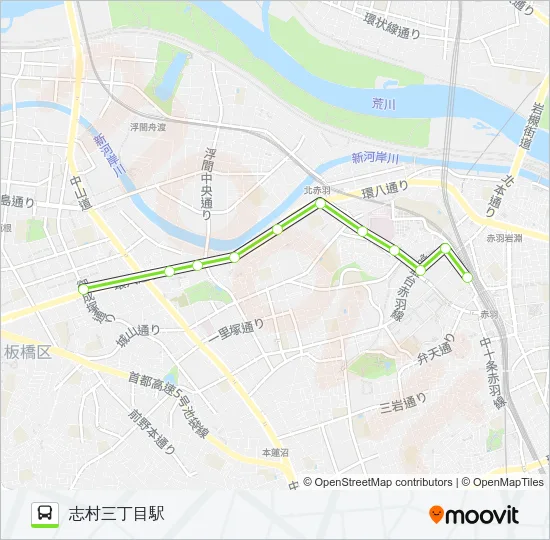 赤83 Bus Line Map