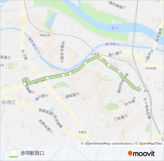 赤83 bus Line Map