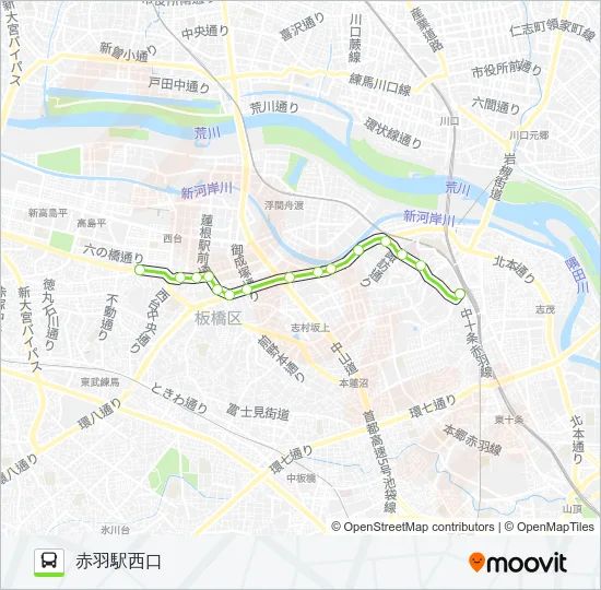 赤84 バスの路線図