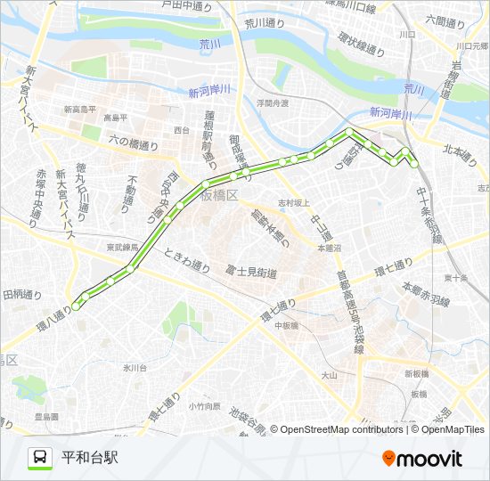 赤85 bus Line Map