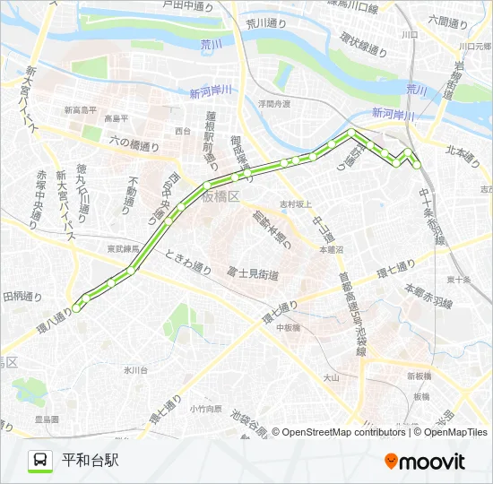 赤85 Bus Line Map