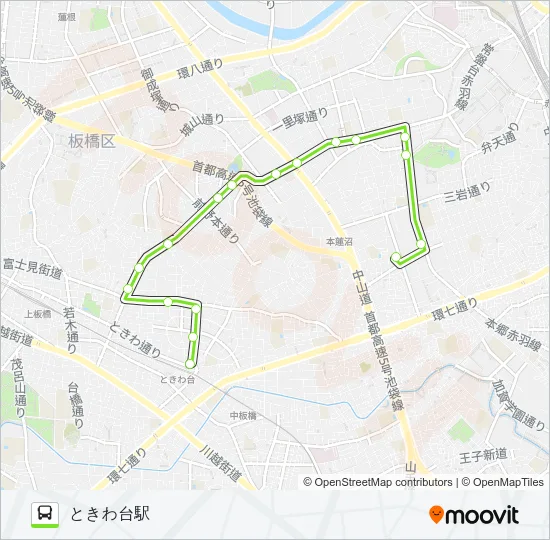 赤93 Bus Line Map