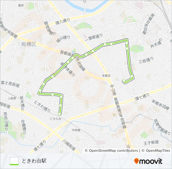 赤93 bus Line Map