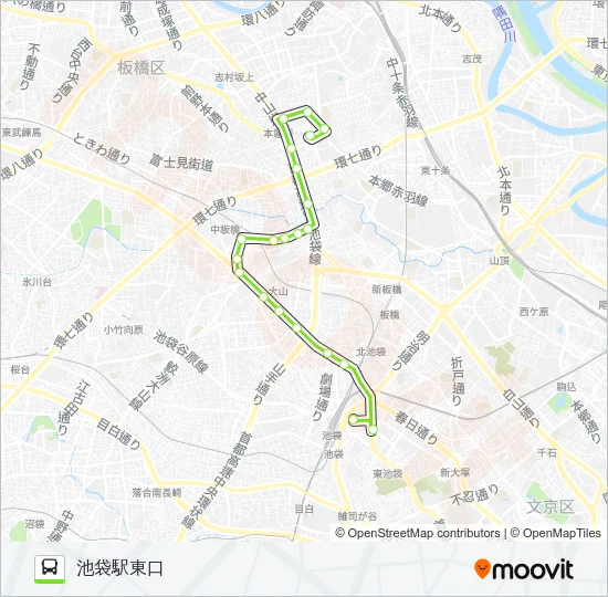 赤97 バスの路線図