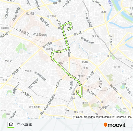 赤97 バスの路線図