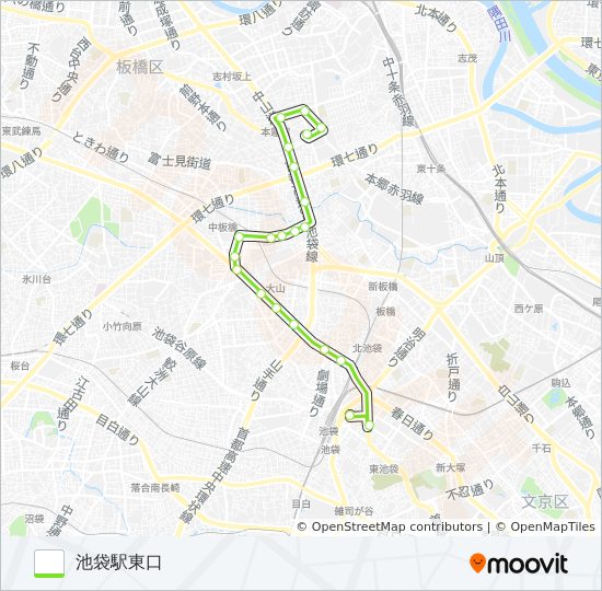 赤97 bus Line Map