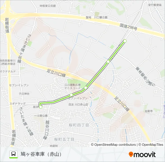 鳩80 Bus Line Map