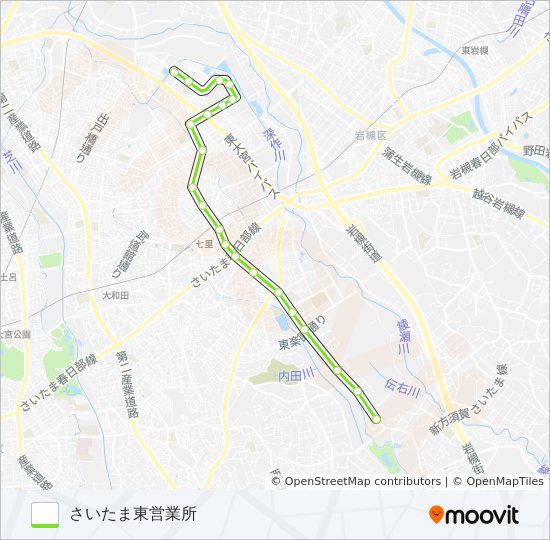 七里01 バスの路線図