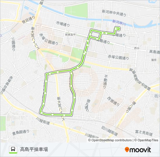 下赤03 bus Line Map