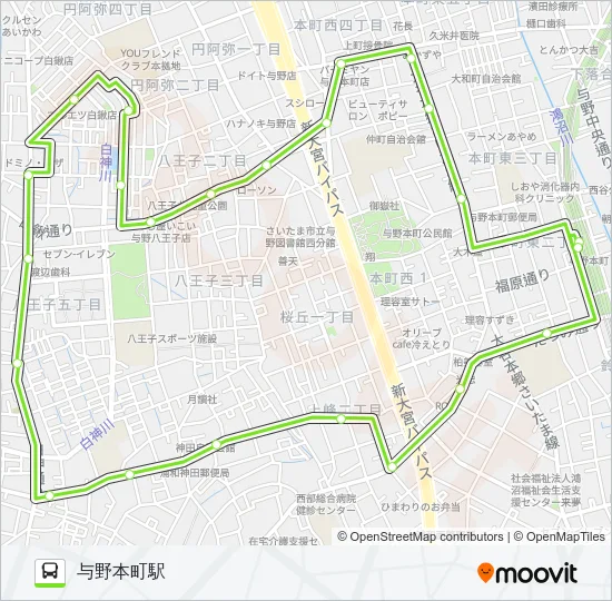 与本05 Bus Line Map