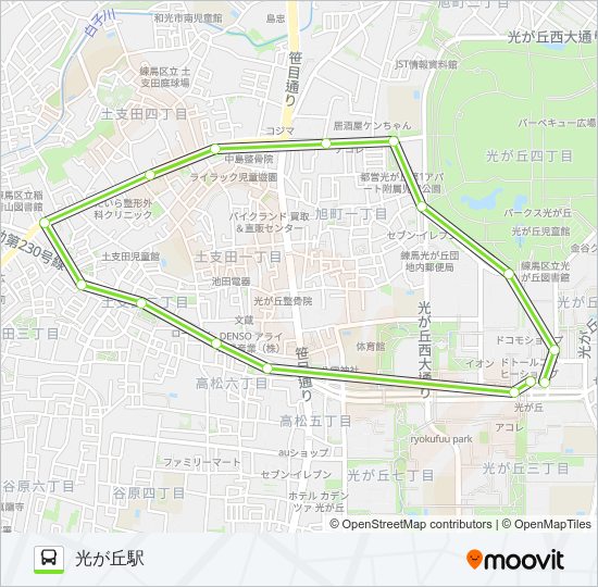 光202 bus Line Map