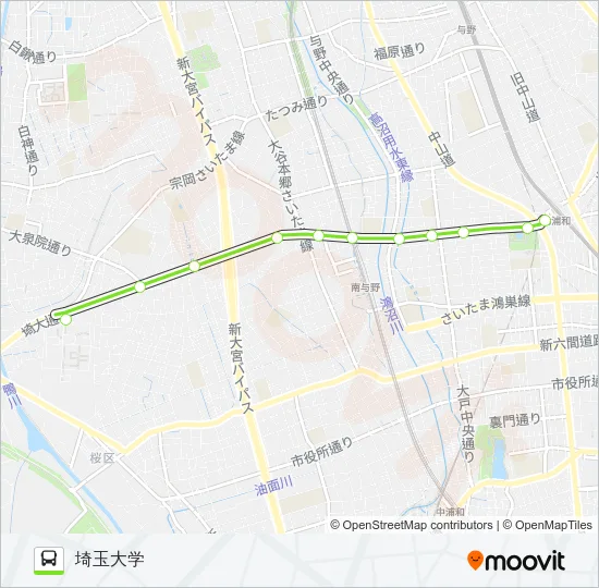 北浦03 バスの路線図