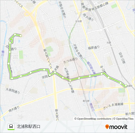 北浦04 Bus Line Map