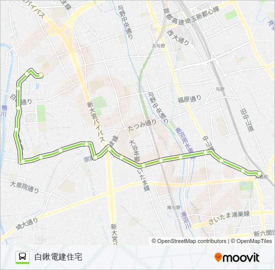 北浦04 Bus Line Map