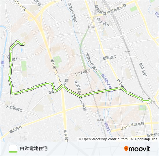 北浦04 bus Line Map