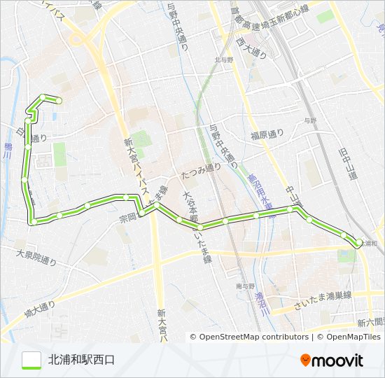 北浦04 バスの路線図