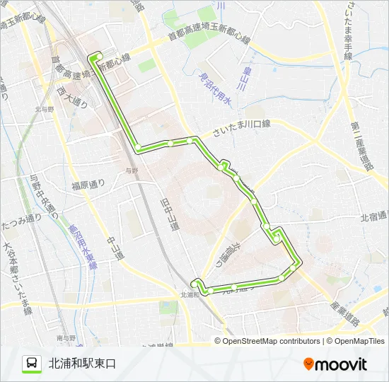 北浦50 バスの路線図