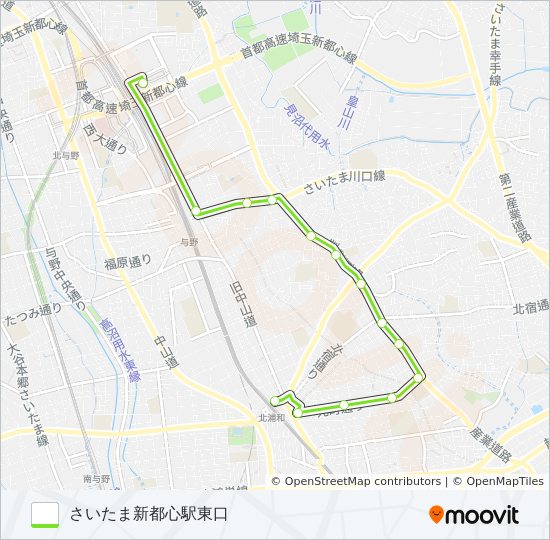 北浦50 bus Line Map