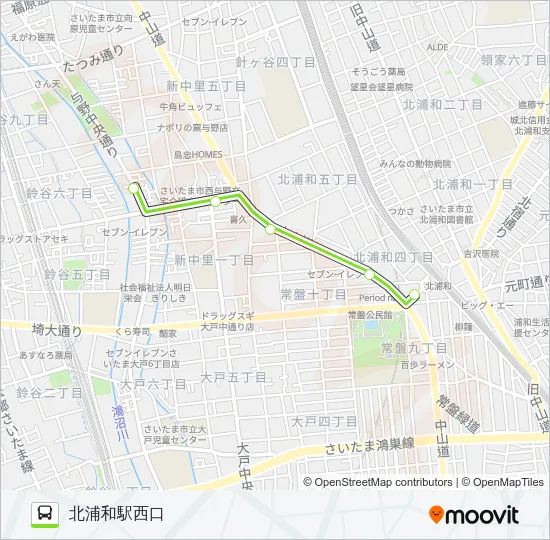 北浦81 バスの路線図